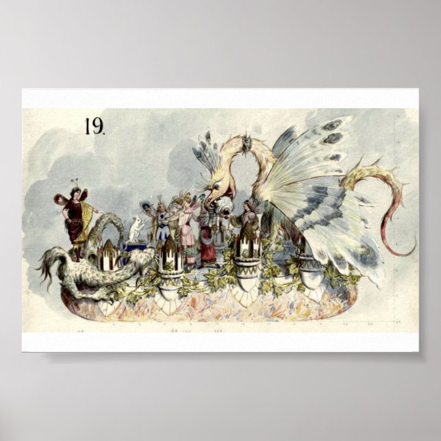 The White Cat Proteus Parade 1900 Poster (Front)