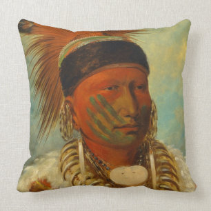 The White Cloud, Head Chief of the Iowas Cushion