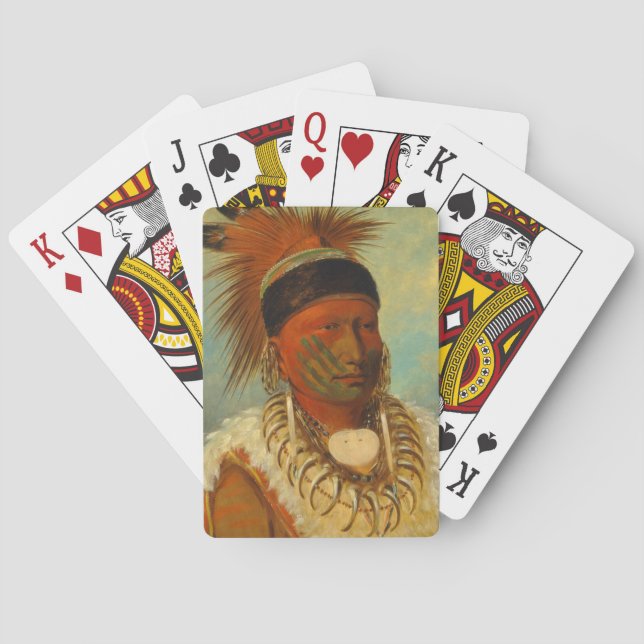 The White Cloud, Head Chief of the Iowas Playing Cards (Back)