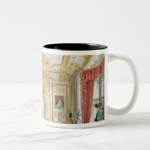 The White Drawing Room at Windsor Castle (colour l Two-Tone Coffee Mug