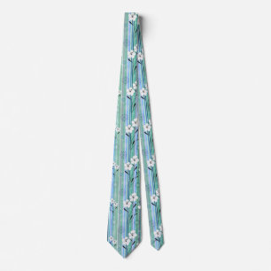 The White Flower Tie