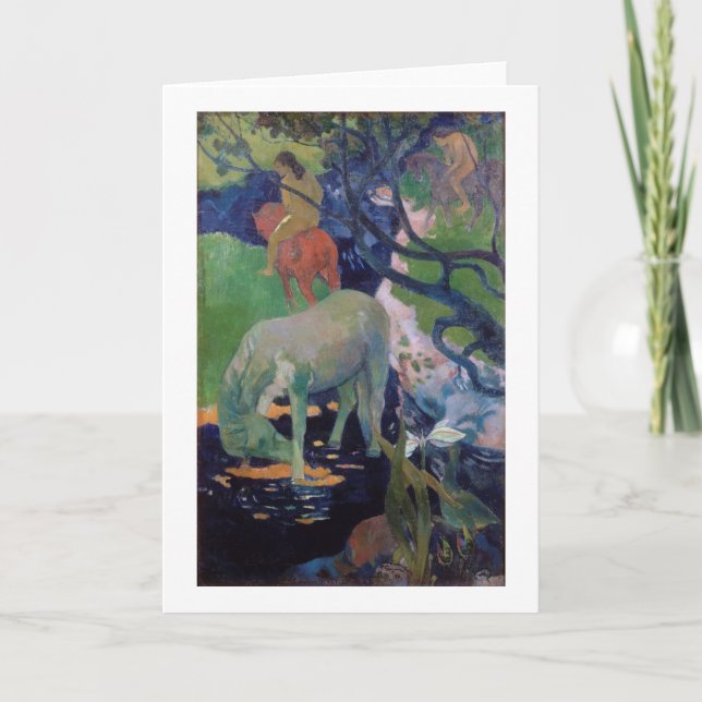 The White Horse, Gauguin Card (Front)