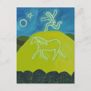 The White Horse in Somerset 2011 Postcard