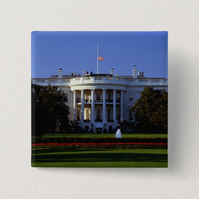 The White House 15 Cm Square Badge (Front)