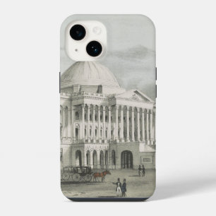 The White House, Capitol at Washington Lithograph iPhone 14 Case