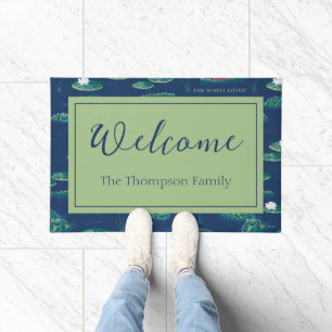 The White Lotus Alligator Lagoon Pattern Doormat