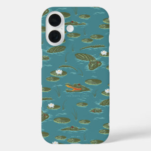 The White Lotus Alligator Waters Pattern iPhone 16 Case