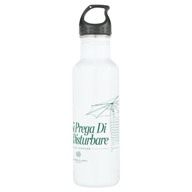 The White Lotus Do Not Disturb 710 Ml Water Bottle (Front)
