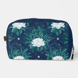 The White Lotus Midnight Lotus Pattern Dopp Kit