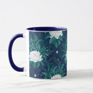 The White Lotus Midnight Lotus Pattern Mug