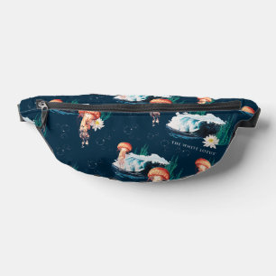 The White Lotus Ocean Jellyfish Pattern Bum Bags