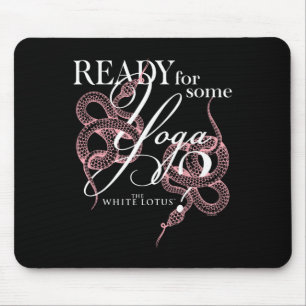 The White Lotus Ready For Some Yoga Snakes Retro L Mouse Pad