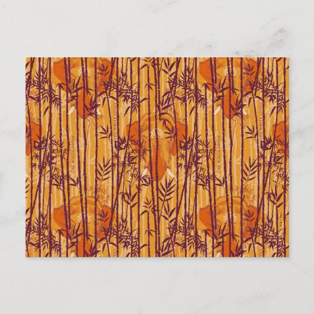 The White Lotus Sunset Safari Pattern Postcard (Front)