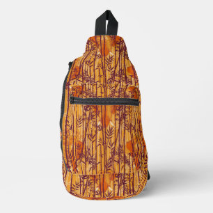 The White Lotus Sunset Safari Pattern Sling Bag