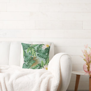 The White Lotus Tropical Canopy Pattern Cushion