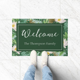 The White Lotus Tropical Canopy Pattern Doormat