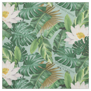 The White Lotus Tropical Canopy Pattern Fabric