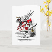 The White Rabbit Card (Yellow Flower)