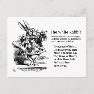 The White Rabbit CC0242  Fairy Tale Postcard
