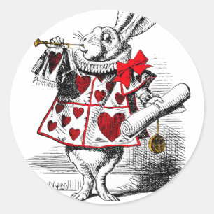 The White Rabbit Classic Round Sticker