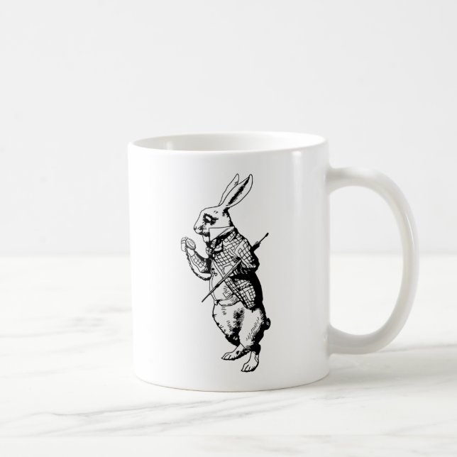 The White Rabbit Inked Coffee Mug (Right)