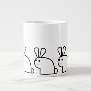 The White Rabbit (Multi) Large Coffee Mug