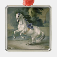 The White Stallion 'Leal' en levade, 1721