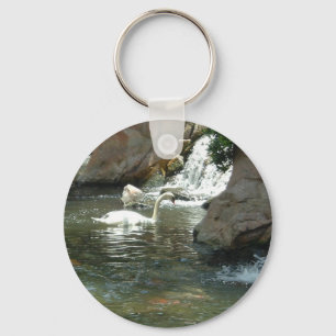 The White Swan Key Ring