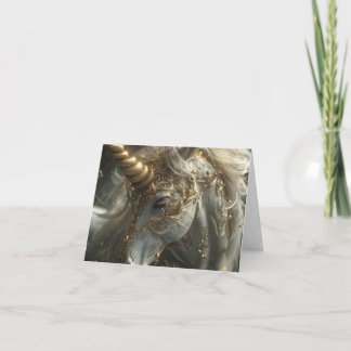 The White Unicorn Digital Art Holiday Card