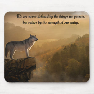 The White Wolves Mouse Pad