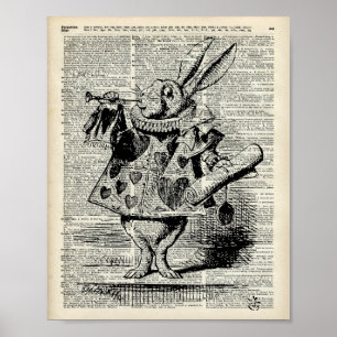 The Whitte rabbit Poster