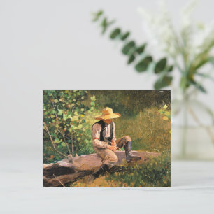The Whittling Boy by Winslow Homer Postcard