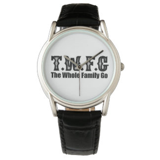 The whole family go black leather Watch
