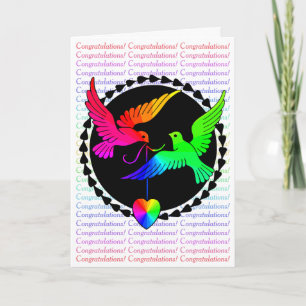 The Whole of the Rainbow Gay Congratulations Card