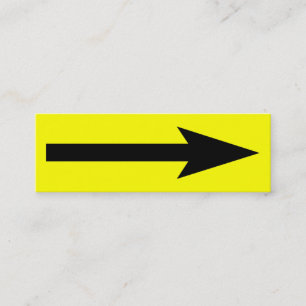 The Whole Point - Black and Yellow Mini Business Card