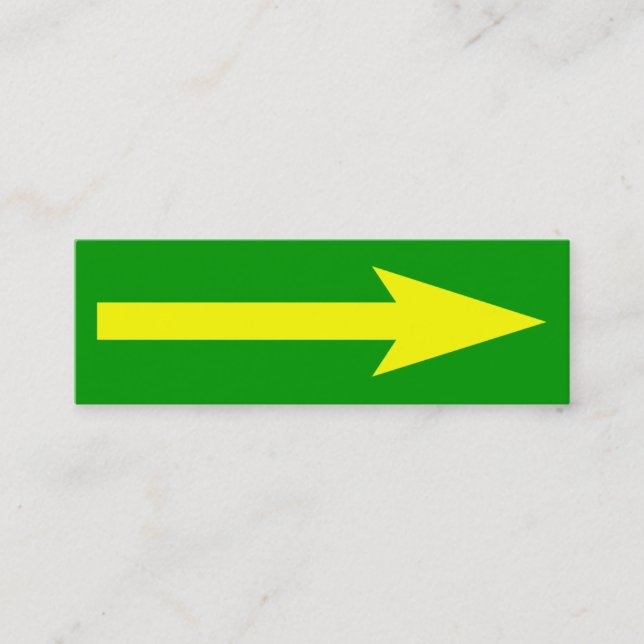 The Whole Point - Green, Yellow and Grey Mini Business Card (Front)