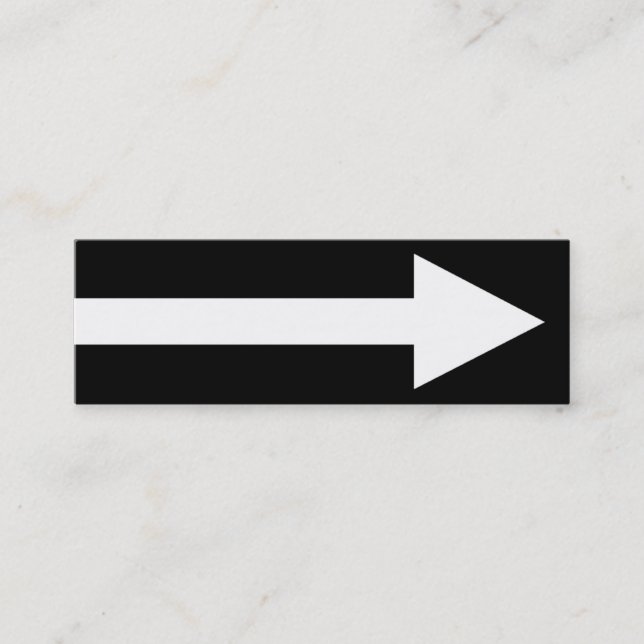 The Whole Point II - Black and White Mini Business Card (Front)