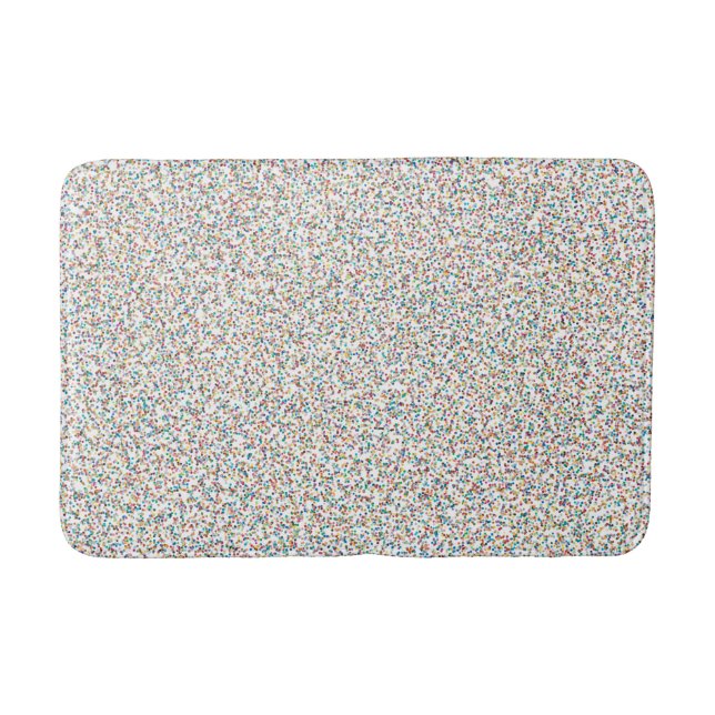 The Whole Rainbow Colourful Speckled Dots Bath Mat (Front)