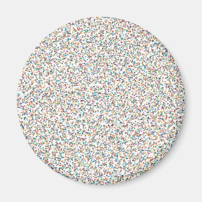 The Whole Rainbow Colourful Speckled Dots Magnet (Front)