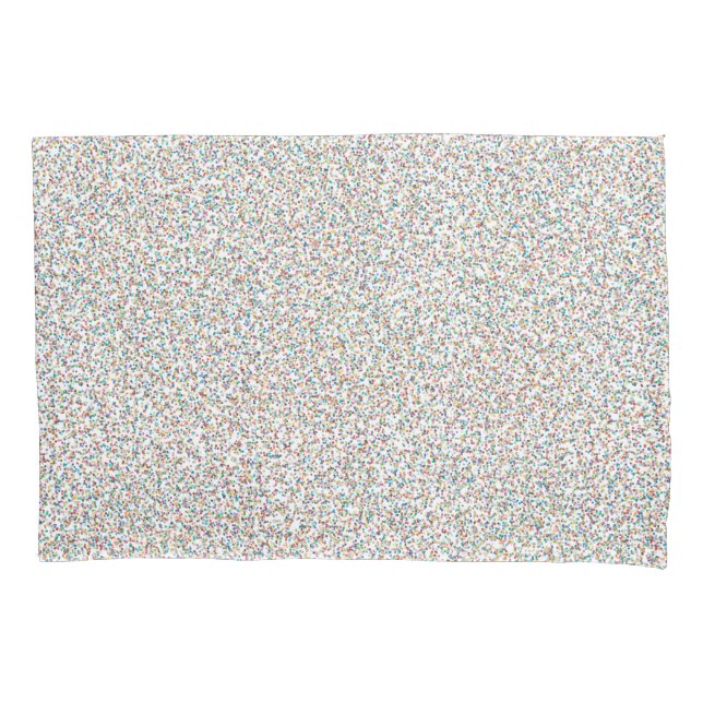 The Whole Rainbow Colourful Speckled Dots Pillowcase (Front)