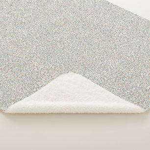 The Whole Rainbow Colourful Speckled Dots Sherpa Blanket