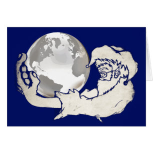 the whole world in a monkeys hand