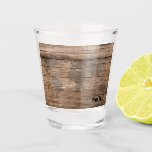 The whole world shot glass