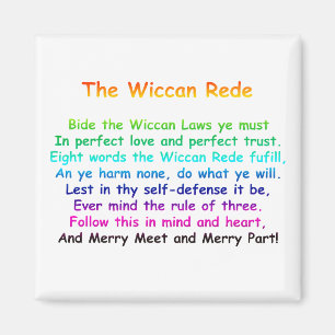 The Wiccan Rede Magnet