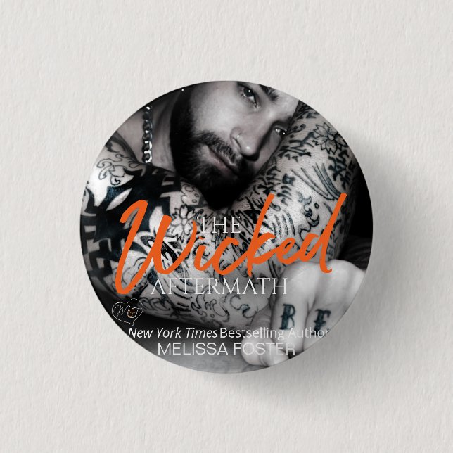 The Wicked Aftermath Round Button (Front)