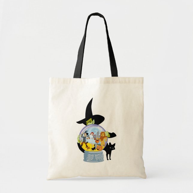 The Wicked Witch Crystal Ball Halloween Tote Bag (Front)