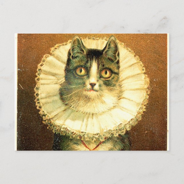 The Widow by Frederick Dielman, typical Kitch art Postcard (Front)