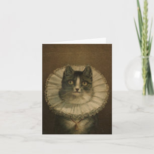 "The Widow" vintage card for cat lovers