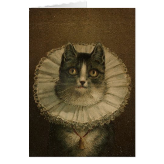 "The Widow" vintage card for cat lovers
