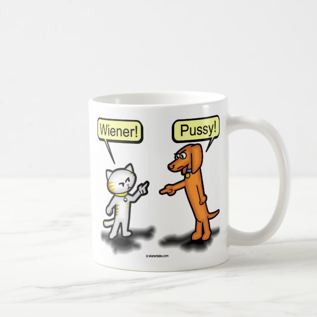 The WIener Dog & The Pussycat Nemesis Mug (Right)